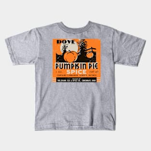 Vintage Pumpkin Spice Label Kids T-Shirt